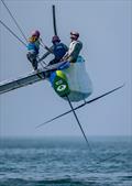 Brazil shows off the T-Foils  - SailGP Grand Final  - Abu Dhabi, UAE - November 27, 2025