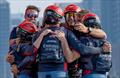 Emirates Great Britain SailGP Team celebrates winning the Sail Grand Prix Season Championship on Race Day 2 of the Mubadala Abu Dhabi Sail Grand Prix Season Grand Final presented by Abu Dhabi Sports Council
