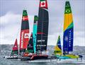 Northstar Canada, Rockwool Denmark, Mubadala Brazil and United States SailGP have a brief practice - KPMG Australia Sail Grand Prix - Sydney - February 27, 2026
