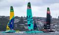 Northstar Canada, Mubadala Brazil and United States SailGP have a brief practice - KPMG Australia Sail Grand Prix - Sydney - February 27, 2026