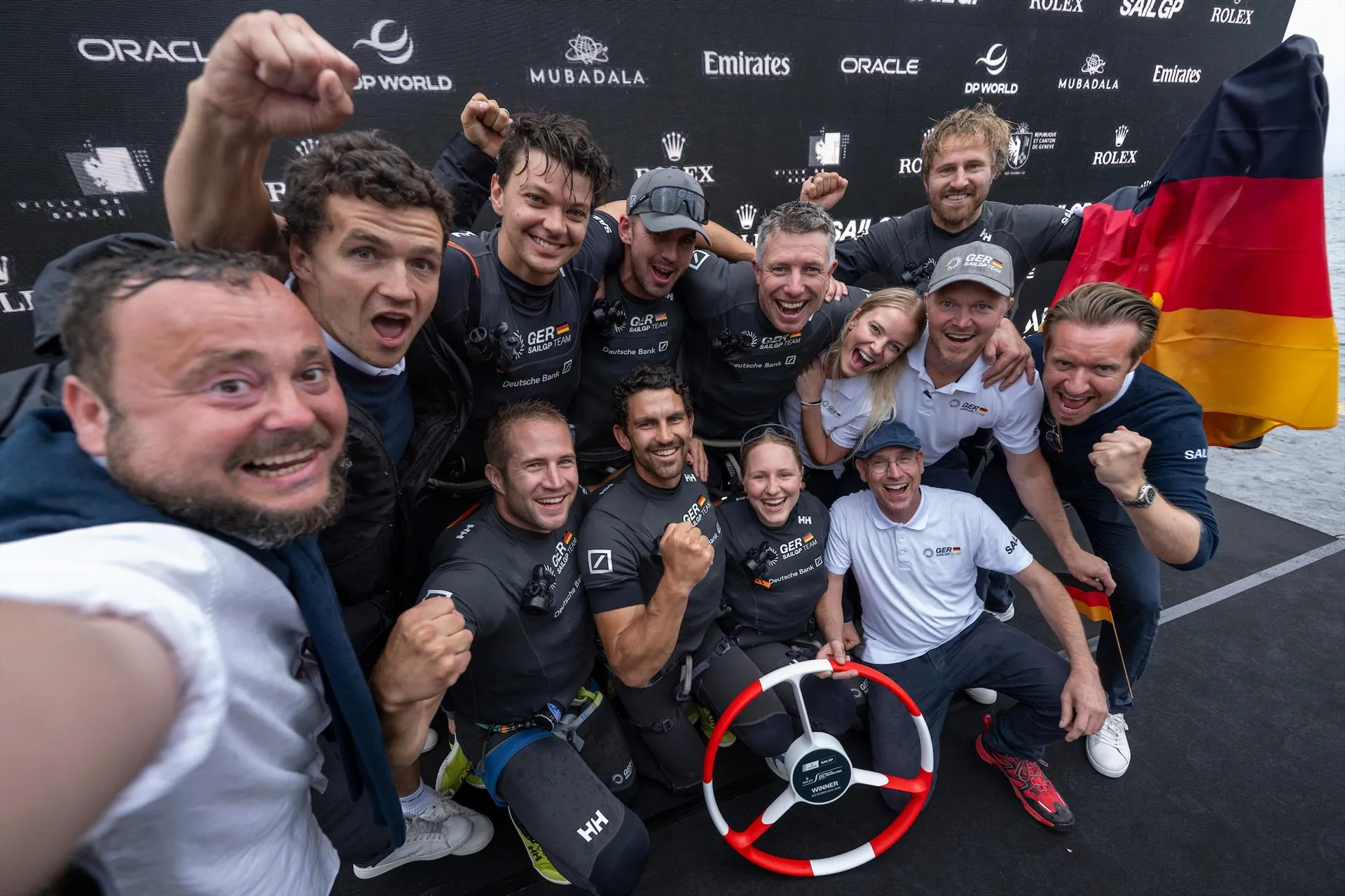 Germany Deutsche Bank claim first event win in SailGP Geneva debut