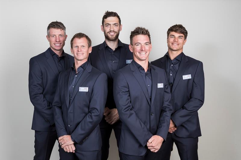 Great Britain SailGP team (l-r) Stu Bithell, Chris Draper, Matt Gotrel, Dylan Fletcher & Richard Mason - photo © Ian Roman / Great Britain SailGP