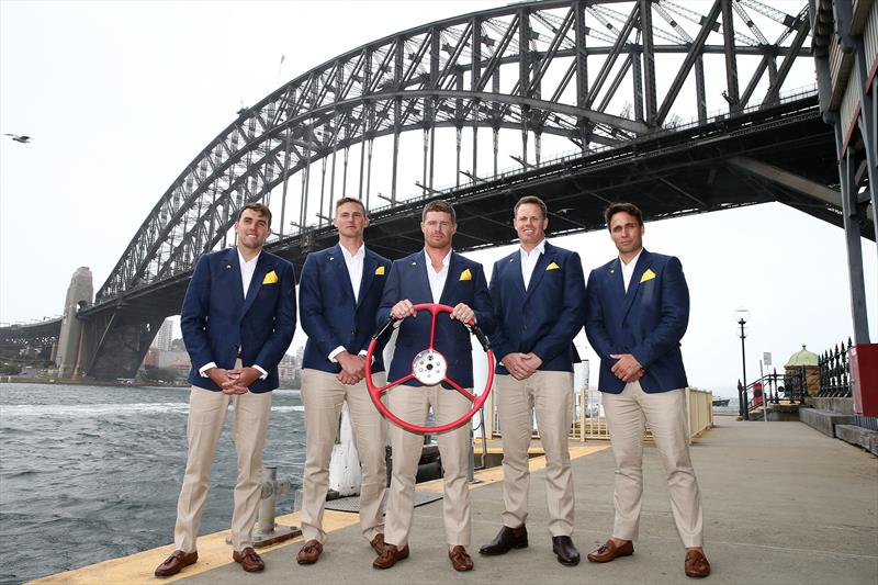 Australia SailGP team during the Sydney launch photo copyright Jason McCawley taken at  and featuring the F50 class