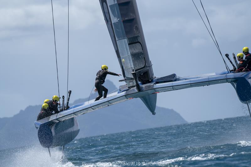 SailGP trials of the supercharged F50 boats photo copyright Sam Greenfield / AUS SailGP Team taken at  and featuring the F50 class