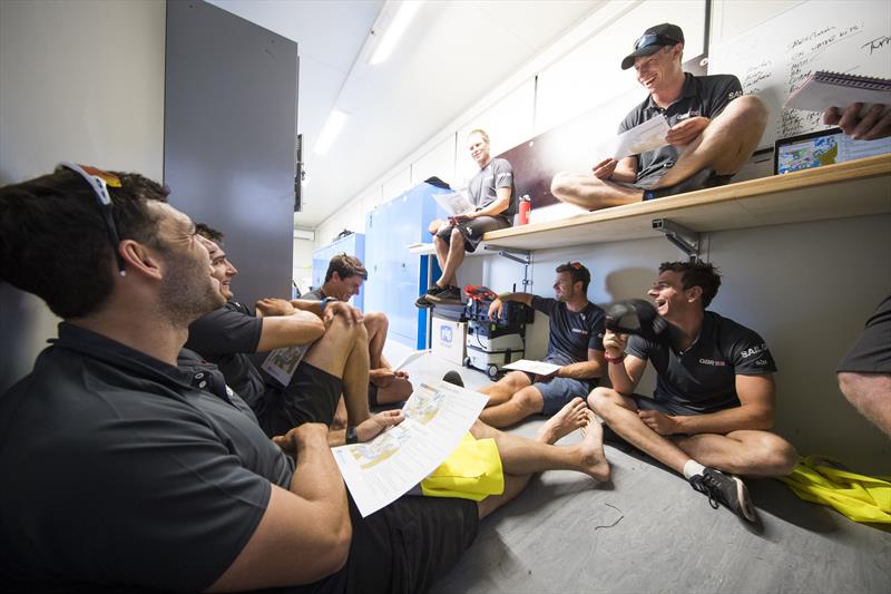 Great Britain team on day 1 of Sydney SailGP photo copyright Lloyd Images / SailGP taken at  and featuring the F50 class