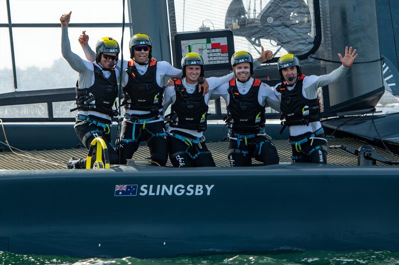 SailGP Australia Team after winning at the Sydney SailGP - photo © Chris Cameron / SailGP