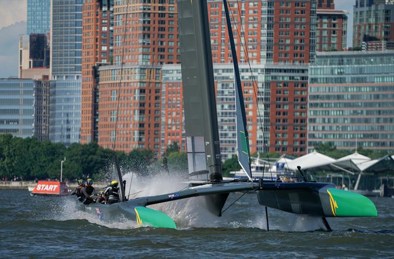 New York SailGP day 1 photo copyright Sam Greenfield / SailGP taken at  and featuring the F50 class