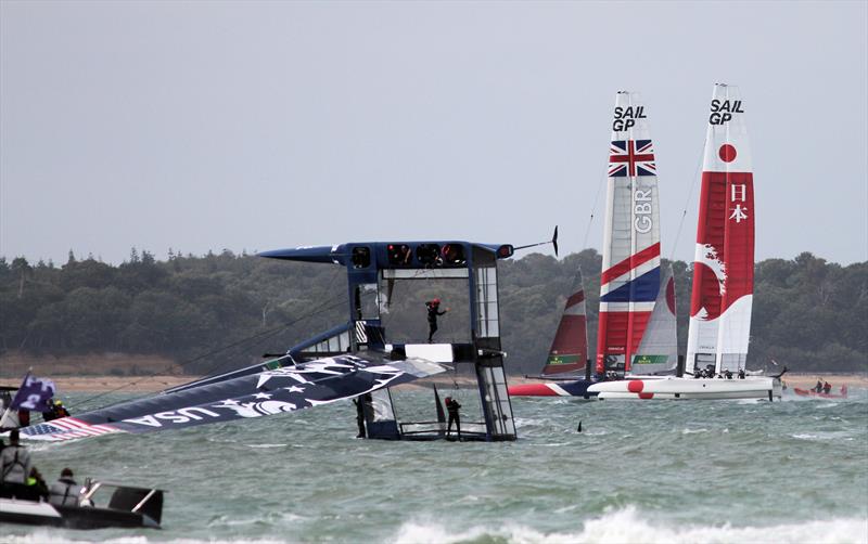 Strong winds for the Cowes SailGP on Sunday - photo © Mark Jardine