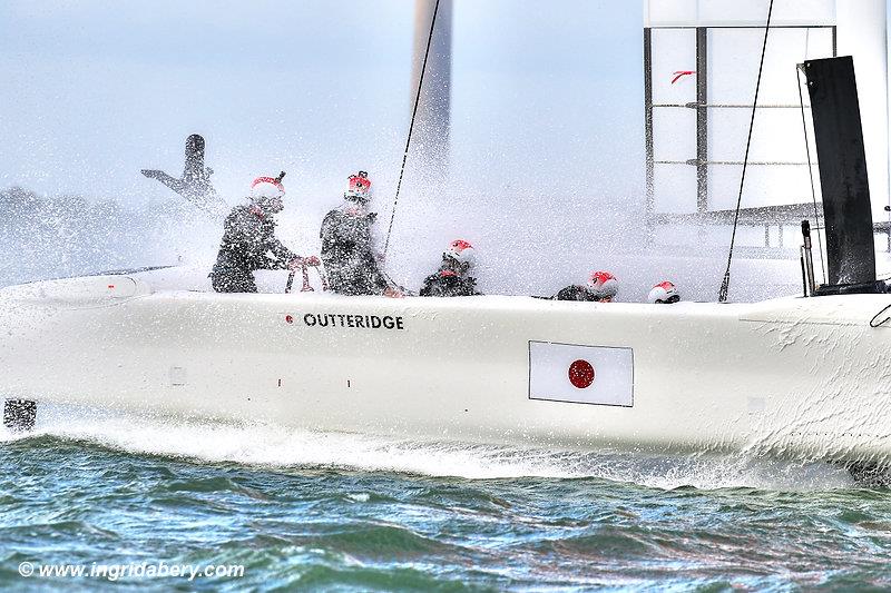 Strong winds for the Cowes SailGP on Sunday photo copyright Ingrid Abery / www.ingridabery.com taken at  and featuring the F50 class