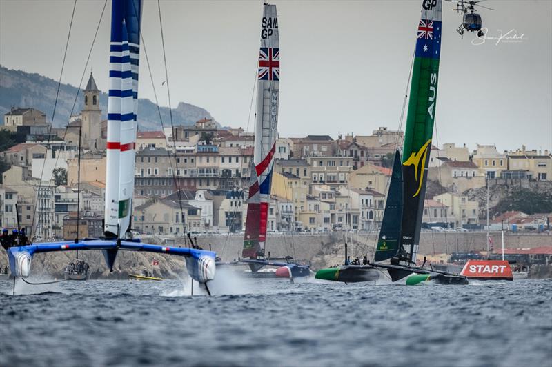 The final SailGP event of Season 1 in Marseille, France - Day 2 photo copyright Sam Kurtul / www.worldofthelens.co.uk taken at  and featuring the F50 class