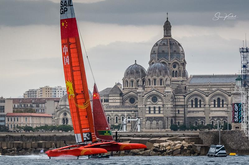 The final SailGP event of Season 1 in Marseille, France - Day 2 photo copyright Sam Kurtul / www.worldofthelens.co.uk taken at  and featuring the F50 class
