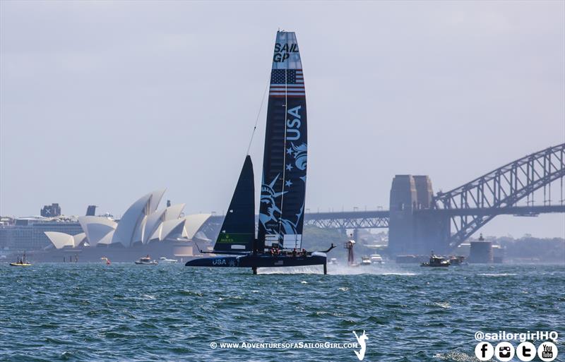 SailGP Sydney photo copyright Nic Douglass / www.AdventuresofaSailorGirl.com taken at  and featuring the F50 class