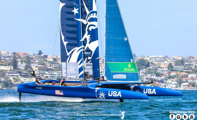 SailGP Sydney photo copyright Nic Douglass / www.AdventuresofaSailorGirl.com taken at  and featuring the F50 class