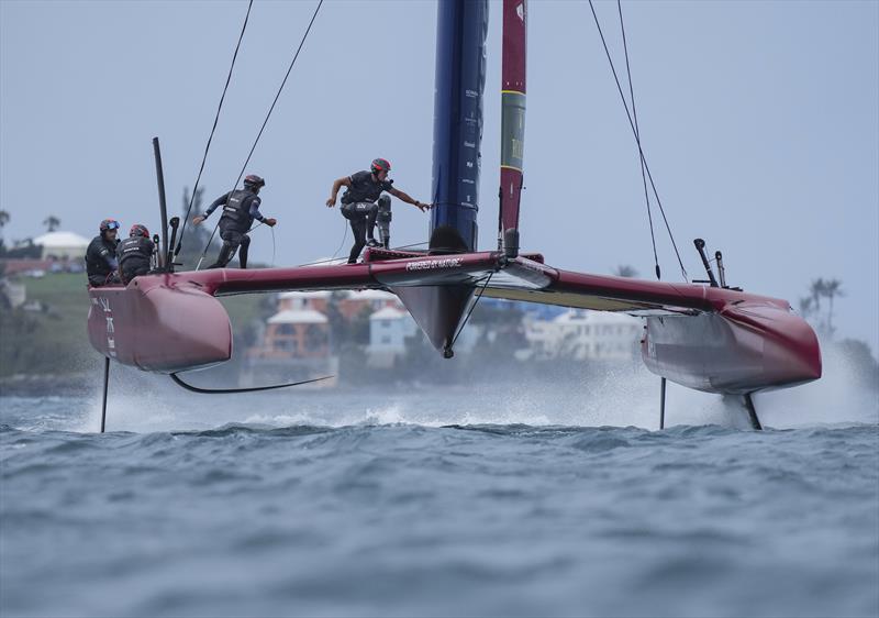 Great Britain SailGP Team helmed by Sir Ben Ainslie win the Bermuda SailGP presented by Hamilton Princess photo copyright Thomas Lovelock for SailGP taken at  and featuring the F50 class