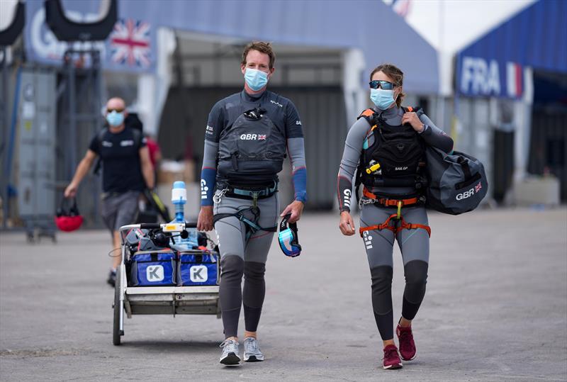 Goodison and the team have also been joined in Italy by Anna Burnet, the team's second triallist in the female development programme - photo © Thomas Lovelock for SailGP