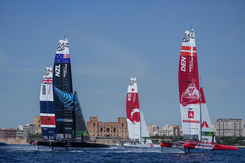 Practice session ahead of Italy SailGP, Event 2, Season 2 in Taranto, Italy photo copyright Bob Martin for SailGP taken at  and featuring the F50 class
