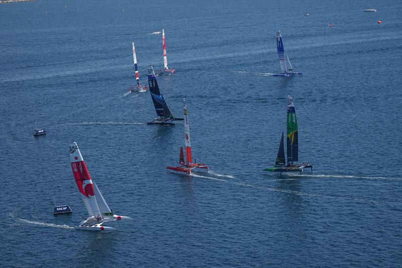 Practice session ahead of Italy SailGP, Event 2, Season 2 in Taranto, Italy photo copyright Thomas Lovelock for SailGP taken at Royal New Zealand Yacht Squadron and featuring the F50 class