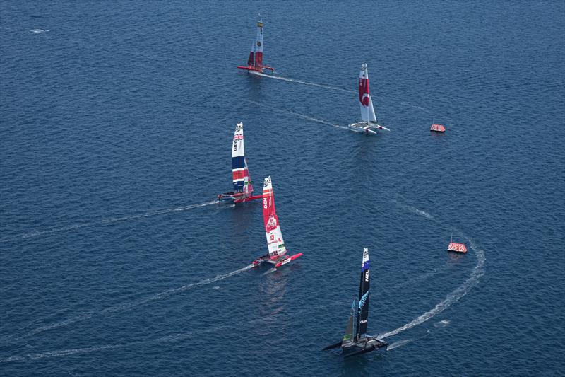 Practice session ahead of Italy SailGP, Event 2, Season 2 in Taranto, Italy - photo © Thomas Lovelock for SailGP