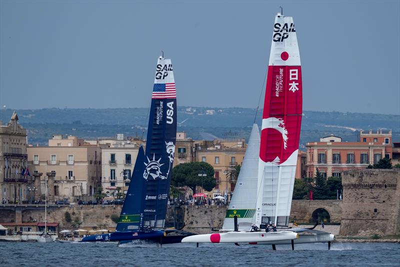 Japan SailGP Team win the Italy Sail Grand Prix in Taranto photo copyright Bob Martin for SailGP taken at  and featuring the F50 class