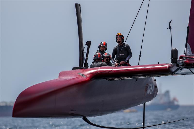 Great Britain SailGP Team helmed by interim skipper Paul Goodison at the Italy Sail Grand Prix in Taranto photo copyright Ian Roman for SailGP taken at  and featuring the F50 class