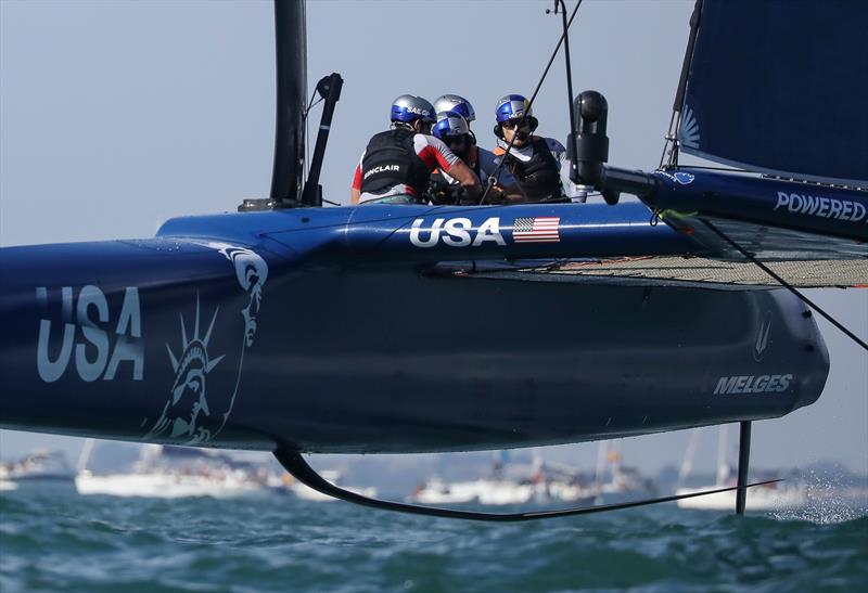 Race Day 1 at the Spain Sail Grand Prix - photo © Felix Diemer for SailGP