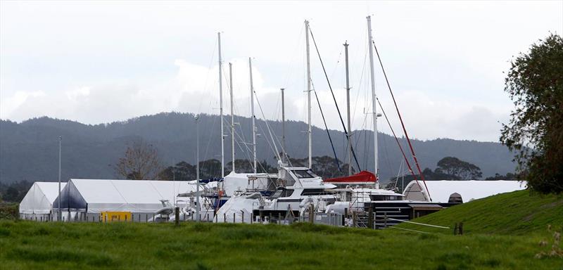 Sail GP have set up the New Zealand sail-trial facility at Marsden Cove Marina in Whangarei - photo © Northern Advocate