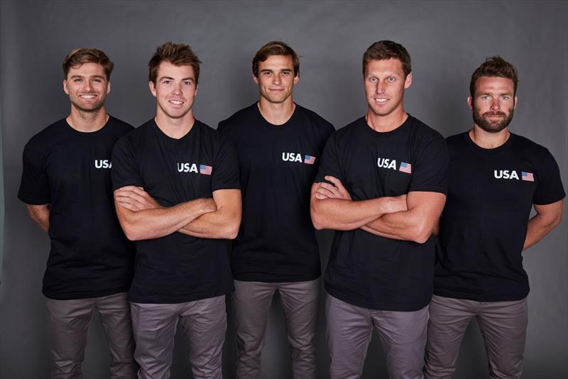 U.S. SailGP team (l-r) Hans Henken, Riley Gibbs, Mac Agnese, Rome Kirby, Dan Morris - photo © SailGP