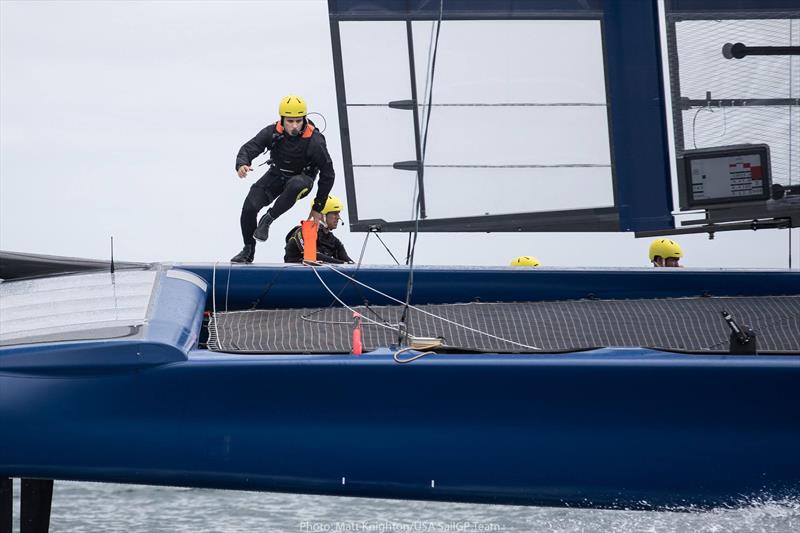 USA SailGP Team training off Whangarei, Northland, New Zealand photo copyright Matt Knighton / USA SailGP Team taken at  and featuring the F50 class