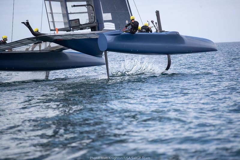 USA SailGP Team training off Whangarei, Northland, New Zealand photo copyright Matt Knighton / USA SailGP Team taken at  and featuring the F50 class