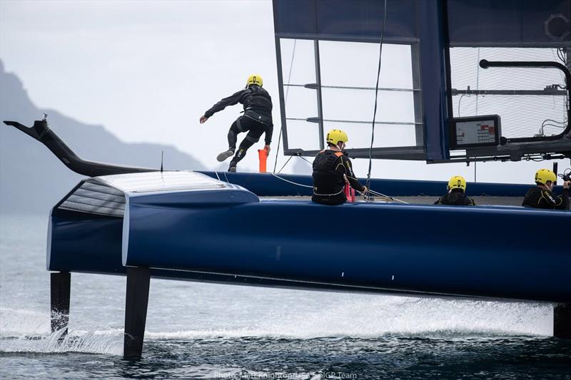 USA SailGP Team training off Whangarei, Northland, New Zealand photo copyright Matt Knighton / USA SailGP Team taken at  and featuring the F50 class