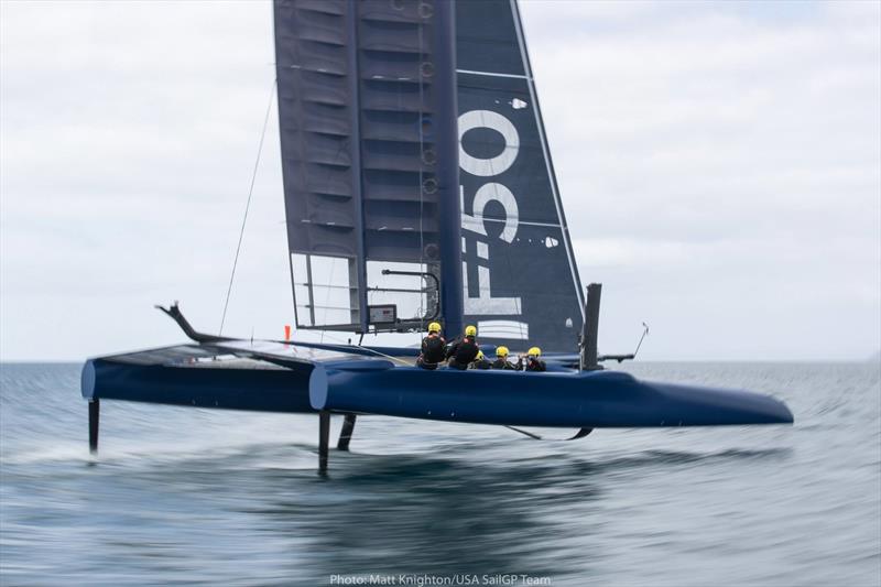 USA SailGP Team training off Whangarei, Northland, New Zealand photo copyright Matt Knighton / USA SailGP Team taken at  and featuring the F50 class