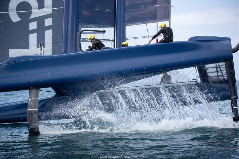 USA SailGP Team training off Whangarei, Northland, New Zealand - photo © Matt Knighton /USA SailGP Team