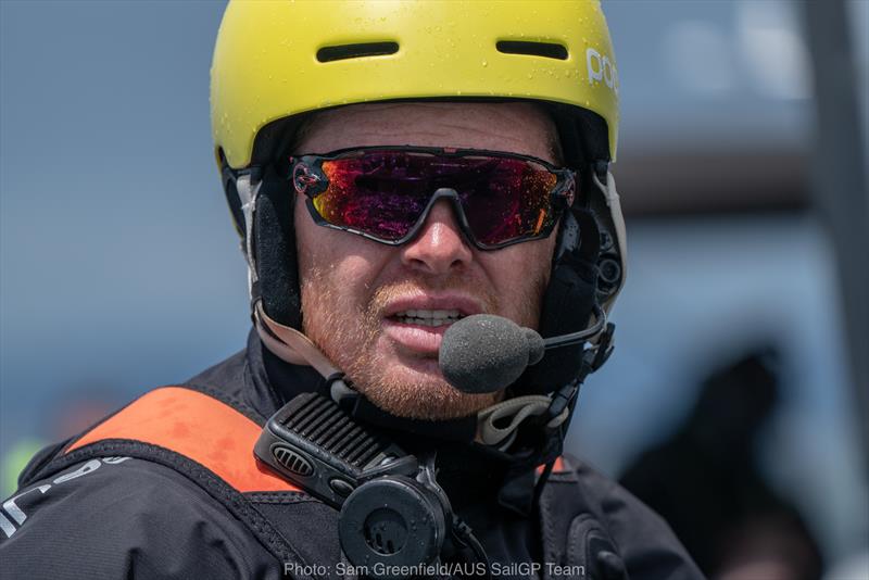 Tom Slingsby - Australia SailGP leaves Marsden Cove, December 27, 2018 - photo © Sam Greenfield