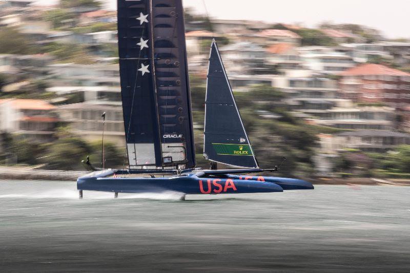 United States SailGP Team at Sydney Harbour photo copyright Matt Knighton / United States SailGP taken at Royal Sydney Yacht Squadron and featuring the F50 class