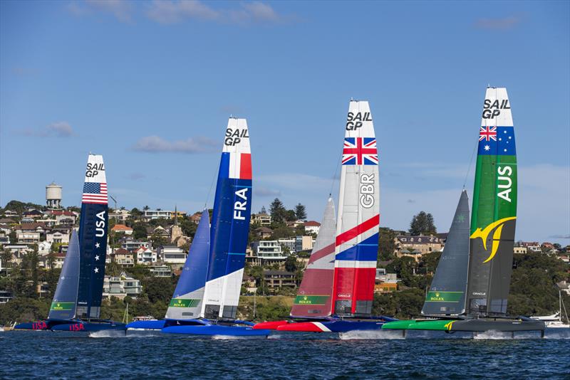 All lined up for the start off Shark Island - photo © Andrea Francolini