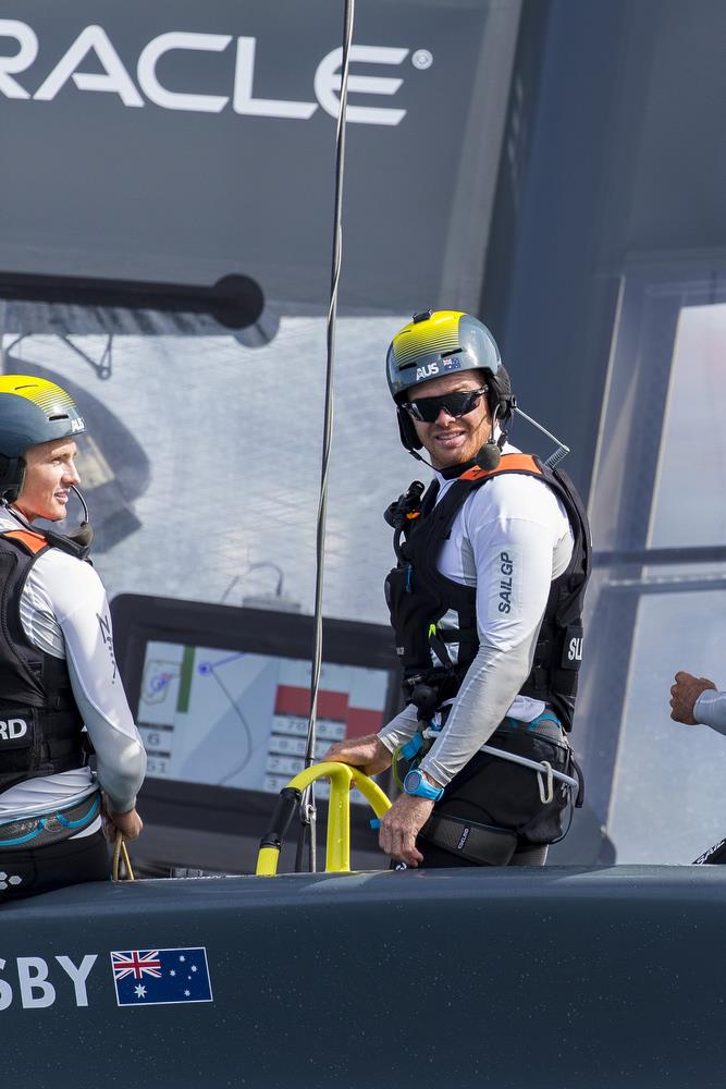 Team Australia, won the Sydney event in the image: Tom Slingsby photo copyright Andrea Francolini taken at Royal Sydney Yacht Squadron and featuring the F50 class