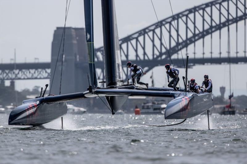 United States SailGP team at Sydney SailGP photo copyright Matt Knighton / SailGP taken at Royal Sydney Yacht Squadron and featuring the F50 class