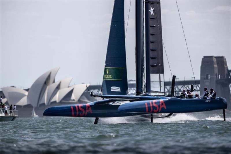 United States SailGP team at Sydney SailGP photo copyright Matt Knighton / SailGP taken at Royal Sydney Yacht Squadron and featuring the F50 class