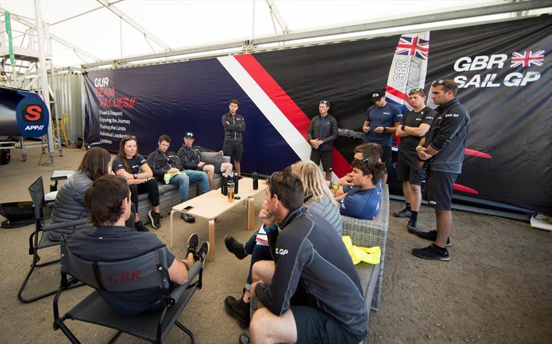 Great Britain SailGP Team prepares for launch on San Francisco Bay ahead of the second round of SailGP on May 4-5 photo copyright Lloyd Images taken at Golden Gate Yacht Club and featuring the F50 class