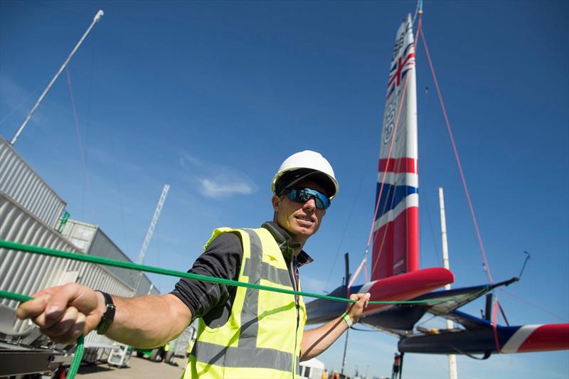 Great Britain SailGP Team prepares for launch on San Francisco Bay ahead of the second round of SailGP on May 4-5 photo copyright Lloyd Images taken at Golden Gate Yacht Club and featuring the F50 class