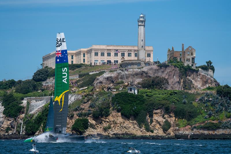 Australia SailGP Team has their first practice for the San Francisco SailGP Event 2  - photo © Sam Greenfield for SailGP