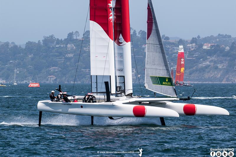 SailGP Team Japan were the clear winners of the practice day - photo © Nic Douglass / www.AdventuresofaSailorGirl.com