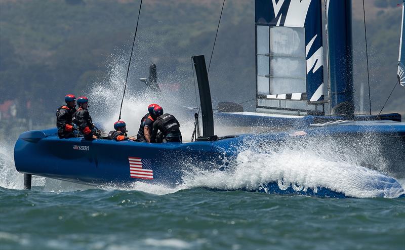 United States SailGP Team skippered by Rome Kirby. Race Day 1 Event 2 Season 1 SailGP event in San Francisco, California - photo © Lloyd Images for SailGP