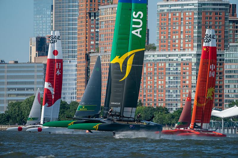 Australia SailGP Team races their F50. Race Day 1 Event 3 Season 1 SailGP event in New York City, New York, United States. 21 June. - photo © Sam Greenfield for SailGP