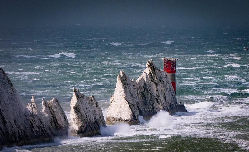 The Saturday was a blow-out - The Needles - SailGP Cowes, August 10-11, 2019  photo copyright Thomas Lovelock / SailGP taken at  and featuring the F50 class