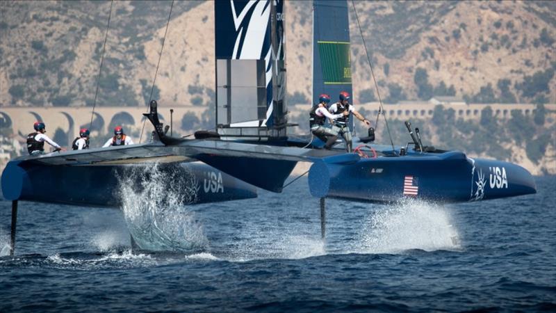 U.S. SailGP Team training in Marseille before the Grand Final photo copyright Matt Knighton for SailGP taken at  and featuring the F50 class