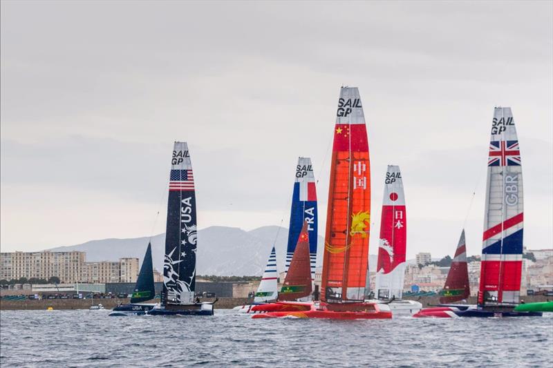 Marseille SailGP Race six start - photo © Ian Roman for SailGP