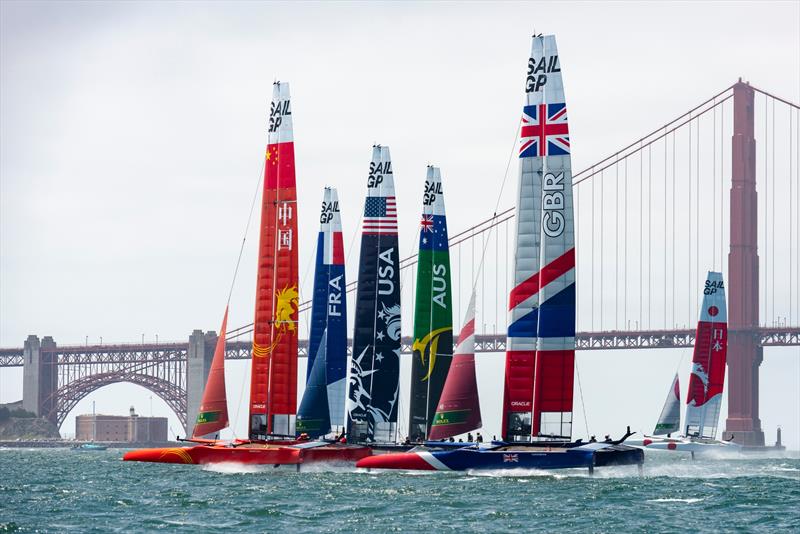 Six crews sailed in SailGP San Francisco photo copyright SailGP taken at  and featuring the F50 class