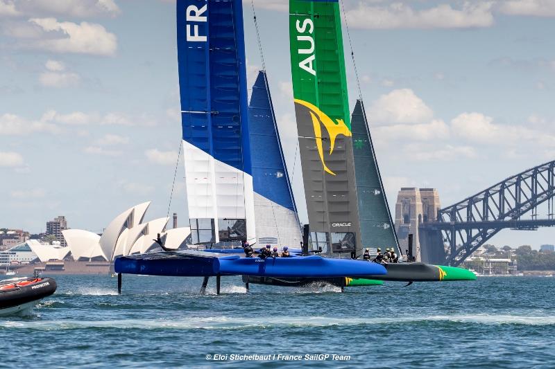 France SailGP Team at Sydney Harbour. - photo © Eloi Stichelbaut / France SailGP Team