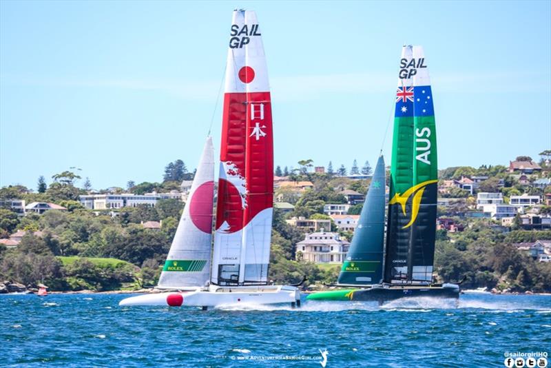 SailGP practice race in Sydney - photo © Nic Douglass / www.AdventuresofaSailorGirl.com